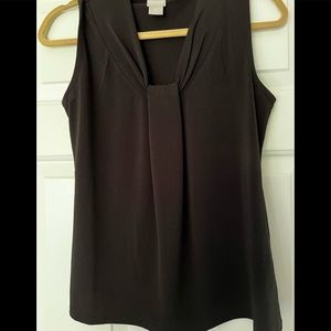 CHICOS SLEEVELESS BLACK BLOUSE KWOT